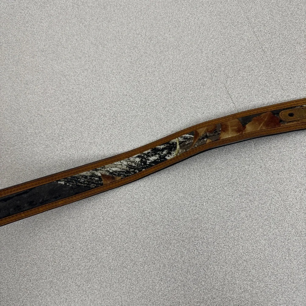 Nocona Belt Mens 34 Brown Camo Leather Strap No Buckle N24362222 Hunting Western